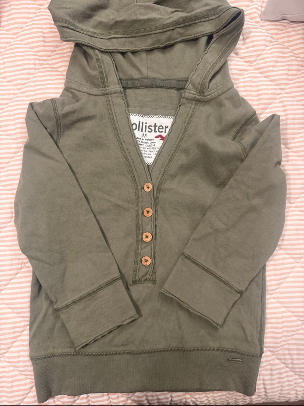Hollister Olive Hoodie